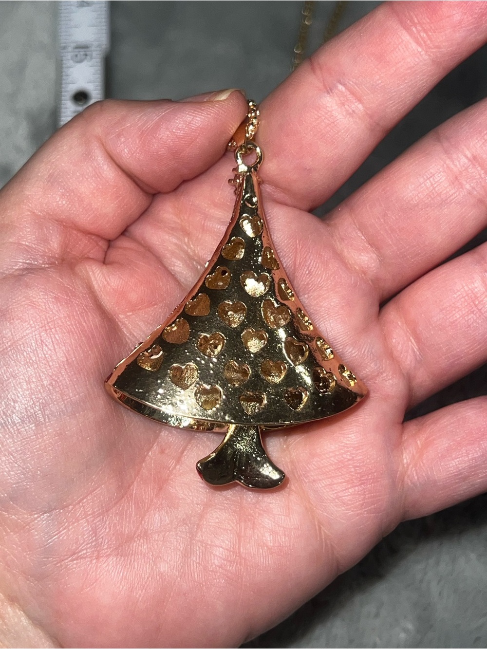 🎄 NWT Betsey Johnson Christmas Tree Statement Necklace - Picture 4 of 7